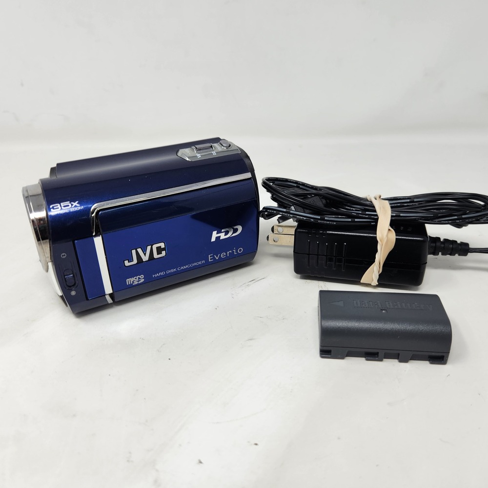 JVC Everio GZ-MG330AU Blue 30GB HDD Camcorder 35x Optical Zoom Konica Minolta